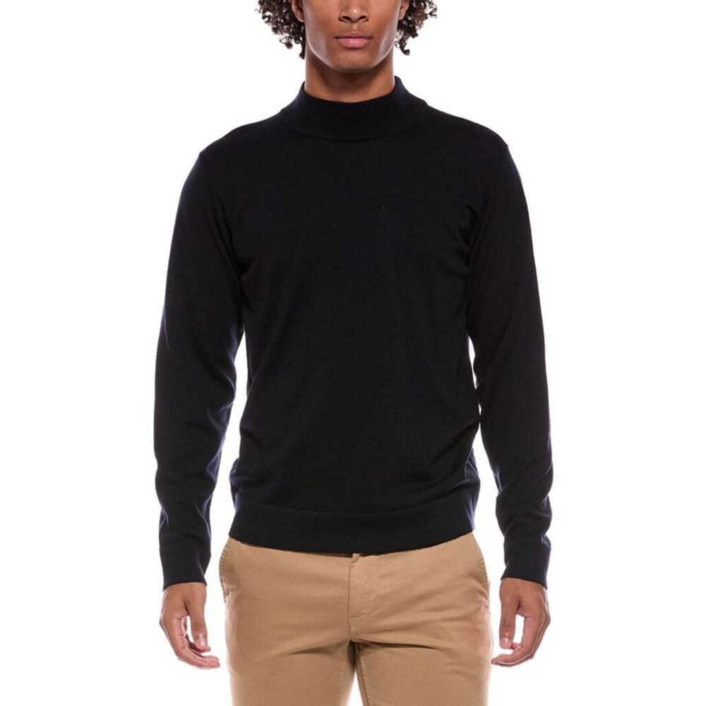 Slowear Mens  Virgin Wool Sweater, Blue